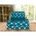 Elegant Comfort Bettwäsche-Set, Knitter- und farbbeständig, 6-teilig California King Bloomingdale Teal