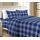 Elegant Comfort Lilliana Plaid 6-teiliges Bettlaken-Set, sehr gemütlich, farbecht und knitterfrei, Fadenzahl 1500, tiefes Spannbetttuch mit intelligenten Taschen, kariertes Bettlaken-Set, Kingsize,