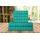 Elegant Comfort Luxuriöse, weiche Bettlaken Dobby Stripe 1500, Premium-Hotelqualität, Mikrofaser, Weichheit, Knitter- und lichtbeständig (6-teilig), California-King-Size-Bett, Santorini, Blaugrün
