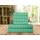 Elegant Comfort Luxuriöse, weiche Bettwäsche Dobby Stripe 1500, Premium-Hotelqualität, Mikrofaser, Weichheit, Knitter- und lichtbeständig (4-teilig), Doppelbett-Bettwäsche-Set, gestreift, Aquamarin