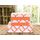 Elegant Comfort Luxuriöse weiche Bettlaken, Vierpass-Muster, 1500 Premium-Hotelqualität, Mikrofaser, Weichheit, Knitter- und lichtbeständig, 6-teilig, Queen-Size-Bett, Joyful Orange