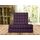 Elegant Comfort Luxuriöse weiche Bettlaken Dobby Stripe 1500, Premium-Hotelqualität, Mikrofaser, Weichheit, Knitter- und lichtbeständig (4-teilig), Twin-XL, gestreift, Sangria-Violett