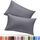 Utopia Bedding King-Size-Kissenbezüge – 2er-Pack – Hotelverschluss – weicher, gebürsteter Mikrofaserstoff – schrumpf- und farbecht, Kissenbezüge 20 X 40 Inches (Kingsize, Grau)