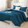 Litanika Bettwäsche-Set für Queen-Size-Betten, leicht, einfarbig, für alle Jahreszeiten, Flauschiges Bettwäsche-Set (228 x 228 cm, Bettdecke und 2 Kissenbezüge) Türkis