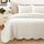 Cozy Line Home Fashions Bettwäsche-Set, viktorianisches Medaillon, einfarbig, elfenbeinfarben, geprägt, 100% Baumwolle, Bettdecke, für Schlafzimmer/Gästezimmer (Blantyre, Doppelbett, 2-teilig)
