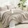 Litanika Oatmeal Twin/Twin XL Tröster-Set, 2-teilig, leicht, solide, flauschiges Bettwäsche-Set für alle Jahreszeiten (168 x 228 cm Bettdecke und 1 Kissenbezug)