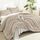 Litanika Bettwäsche-Set für Queen-Size-Betten, 3-teilig, einfarbig, für alle Jahreszeiten, Daunen-Alternativ-Bettwäsche-Set (228 x 228 cm Bettdecke und 2 Kissenbezüge) Khaki