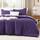 Litanika Lila Bettwäsche-Set California King Size, 3-teiliges Cal King Size, solides Bettwäsche-Set und Kollektionen, übergroße Ganzjahres-Bettwäsche (270x244 cm Bettdecke und 2 Kissenbezüge)