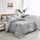 UOZZI BEDDING Bett in a Bag 7-teiliges King-Size-Bettwäsche-Set mit grauen Ästen mit gelben Punkten – weiche Mikrofaser, wendbares Bettdecken-Set (1 Bettdeckenbezug, 1 Spannbettlaken, 2 Kissenbezüge)