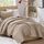 Comfort Spaces Kienna Bettwäsche-Set, luxuriös, doppelseitige Nähte, Sommerdecke, leicht, weich, Ganzjahres-Bettwäsche, passender Kissenbezug, Taupe, Decke, Twin/Twin XL (167,6 x 228,6 cm), 2-teilig