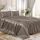 Homiest 4-teiliges Satin-Bettwäsche-Set, luxuriöses, seidiges Satin-Bettwäsche-Set mit tiefer Tasche, 1 Spannbetttuch + 1 Bettlaken + 2 Kissenbezüge (Queen-Size-Größe, Alu-Braun)