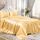 Homiest 3-teiliges Satin-Bettwäsche-Set, luxuriöses, seidiges Satin-Bettwäsche-Set mit tiefer Tasche, 1 Spannbetttuch + 1 Bettlaken + 1 Kissenbezug (Doppelbettgröße, Gold)