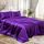 Homiest 4-teiliges Satin-Bettwäsche-Set, luxuriöses, seidiges Satin-Bettwäsche-Set mit tiefer Tasche, 1 Spannbetttuch + 1 Bettlaken + 2 Kissenbezüge (Queen-Size-Größe, lila)