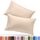 Utopia Bedding Queen-Kissenbezüge – 2er-Pack – Hotelverschluss – weicher, gebürsteter Mikrofaserstoff – schrumpf- und farbecht, Kissenbezüge 20 X 30 Inches (Queen, Beige)
