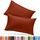 Utopia Bedding Queen-Kissenbezüge – 2er-Pack – Hotelverschluss – weicher, gebürsteter Mikrofaserstoff – schrumpf- und farbecht, Kissenbezüge 20 X 30 Inches (Queen, Orange)