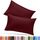 Utopia Bedding King-Size-Kissenbezüge – 2er-Pack – Hotelverschluss – weicher, gebürsteter Mikrofaserstoff – schrumpf- und farbecht, Kissenbezüge 20 X 40 Inches (Kingsize, Burgunderrot)