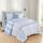 Elegant Comfort 8-teiliges Lodge Plaid Wende-Bettwäsche-Set – seidig weiches Komplett-Set beinhaltet Bettlaken-Set mit doppelseitigen Aufbewahrungstaschen, Twin/Twin XL, Aqua