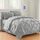 Elegant Comfort Luxuriöses, weichstes und gemütlichstes 8-teiliges Bettdecken-Set – seidig weiches Komplett-Set enthält Bettlaken-Set mit doppelseitigen Aufbewahrungstaschen, Twin/Twin XL, Silber