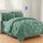 Elegant Comfort Luxuriöses, weichstes und gemütlichstes 8-teiliges Bettdecken-Set – seidig weiches Komplett-Set mit doppelseitigen Aufbewahrungstaschen, Twin/Twin XL, Rauchgrün