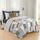 Elegant Comfort 8-teiliges Wende-Bettwäsche-Set mit Tierdruck, seidig weiches Komplett-Set mit doppelseitigen Aufbewahrungstaschen, King/Cal-King-Size-Bett, Gold