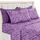 Lux Decor Collection LDC Bettlaken – 6 Stück Queen-Size-Bettlaken – hohe g/m² gebürstete Mikrofaser – bis zu 40,6 cm Tiefe Taschen Bettwäsche und Kissenbezüge (Queen, Paisley Lila)