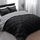 Basic Beyond Bettwäsche-Set für King-Size-Bett, wendbar, für alle Jahreszeiten, 1 Bettdecke (264,2 x 233,7 cm) und 2 Kissenbezüge (50,8 x 91,4 cm + 5 cm), Schwarz/Grau