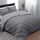 Basic Beyond Bettwäsche-Set für Doppelbett, wendbar, 1 Bettdecke (208,3 x 233,7 cm) und 2 Kissenbezüge (50,8 x 66 cm + 5 cm), Anthrazit/Grau