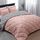 Basic Beyond Bettwäsche-Set für Queen-Size-Bett, wendbar, für alle Jahreszeiten, 1 Bettdecke (223,5 x 233,7 cm) und 2 Kissenbezüge (50,8 x 66 cm + 5 cm), Babyrosa/Grau