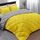 Basic Beyond Bettwäsche-Set für Doppelbett, wendbar, für das ganze Jahr, 1 Bettdecke und 1 Kissenbezug, Gelb/Grau