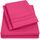 1500 Supreme Collection Bettlaken-Sets, Hotel-Bettlaken-Set und Kissenbezug-Set für Full-Size-Matratze, extraweich, elastische Eckgurte, tiefe Taschen, Full-Size, Fuchsie