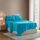 Nestl Bettlaken-Set – 1800 tiefe Taschen, Bettwäsche-Set – Hotel Luxus Doppelbett-gebürstete Mikrofaser – Spannbettlaken, Bettlaken, Kissenbezüge Split King Beach Blue
