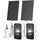 ieGeek 2K (Type-C) Überwachungskamera Aussen Akku Kabellose mit Solarplatten, 5200mAh Akku Kamera Überwachung Aussen WLAN, PIR-Bewegungserkennung, 2-Wege Audio, Schwarz, 2Pcs,IP65-Weiß