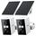 wansview Überwachungskamera Aussen Solar Akku - 2K Kamera Überwachung Aussenkamera WLAN Kabellos Akku mit Solarpanel, WiFi Camera Outdoor, Farbnachtsicht, PIR Bewegungserkennung, 2-Wege-Audio,2er Set