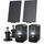 ieGeek 2K (Type-C) Überwachungskamera Aussen Akku Kabellose mit Solarplatten, 5200mAh Akku Kamera Überwachung Aussen WLAN, PIR-Bewegungserkennung, 2-Wege Audio, Alexa Kamera, Schwarz, 2Pcs, IP65