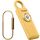 Taschenalarm für Selbstverteidigungs-Schlüsselanhänger, Sirene, wiederaufladbar, persönlicher Sicherheitsalarm für Damen, 135 dB Sirene, Stroboskop, SOS-LED-Licht (Metallic Gold)