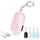 Hion Taschenalarm Frauen,130DB Wiederaufladbar Persönlicher Selbstverteidigung Alarm mit LED-Beleuchtung,Panikalarm Handtaschenalarm Schlüsselanhänger für Frauen,Kinder,ältere Menschen（Rosa）