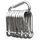 MyIdeaz Karabiner mit Schnappverschluss, Set mit 10–60 mm x 6 mm Karabinerhaken, Premium-Qualitätsstahl für Wandern, Camping, Schlüsselanhänger, Karabiner bis zu 12