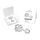 Geschenkartikel: ROMINOX Key Tool Lucky Charm, 19 Funktionen, Schlüsselanhänger Kleeblatt, Glücksbringer, Edelstahl Multitool, Multifunktionswerkzeug, Kleinigkeit für Adventskalender