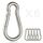 sprookber Karabiner schlüsselanhänger, karabinerhaken Edelstahl karabiner für Camping, Angeln, 6 Stück