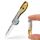 KeyUnity KK05 Kleines Titan-Klappmesser, Mini-Edc Messer mit integriertem Schlüsselloch, Leichtes Schlüsselanhänger Messer für Camping, Wandern und Outdoor(Yuzu)