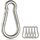 sprookber Karabiner schlüsselanhänger, karabinerhaken Edelstahl karabiner für Camping, Angeln, 6 Stück