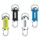 TaimeiMao 4 Stück 1200LM Superhelle Mini-Schlüsselanhänger, Superhelle Mini Led Taschenlampe, taschenlampe Wasserdicht für Haushalt Auto Outdoorarbeit Reisen Camping（Blau, Gelb, Schwarz und Weiß）