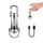 TaimeiMao Superhelle Mini-Schlüsselanhänger, Superhelle Mini Led Taschenlampe, Taschenlampe LED Aufladbar, Taschenlampe Wasserdicht für Haushalt Auto Outdoorarbeit Reisen Camping(Silber)