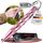 Kubotan Selbstverteidigung Schlüsselanhänger mit Glasbrecher – Survival-Tool für unterwegs - Grip Griff - Ideal für Frauen & Männer, Pendler & Reisen, Druckverstärker & Notfallhammer (S - Pink)