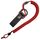 Ganzoo Spiral-Kabel Schlüsselanhänger elastisch mit Karabiner, Safety Lanyard mit Paracord-Mantel, Schlüsselband, Stretch Fang-Riemen, RSG Halterung für Polizei, Bundeswehr, Hausmeister, weinrot