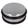 Westcott Türstopper aus Edelstahl | Runder Türstopper mit 1,2kg Eigengewicht | Türschonender Gummiring | Extra rutschfeste Unterseite | ⌀ 10cm, Höhe 4cm | Stabil bei Durchzug | E-19001 00