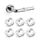 BAIPOK 6er Set Transparente Türstopper Klinke, Hochelastische Türgriff Schutz, Schutz für Wände und Möbel, 18mm