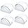 Hantoc 4er Set Türstopper Boden zum Kleben, Transparente Selbstklebende Bodentürstopper für alle Hartböden geeignet Türpuffer Boden Wandpuffer Zum Schutz Von Wand und Möbel