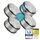 Designer Türstopper aus Edelstahl Gummi Türpuffer Türhalter Stopper 1,2kg (Silber 11x6cm, 4 Stück)