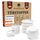 WEIDEBACH® 12x dezente Türpuffer mixed weiß & transparent, Türstopper Wand selbstklebend 20x5 mm / 40x8mm, Elastikpuffer für Bad, Möbel, Wände, Gummistopper, Türpuffer wand transparent, Puffer